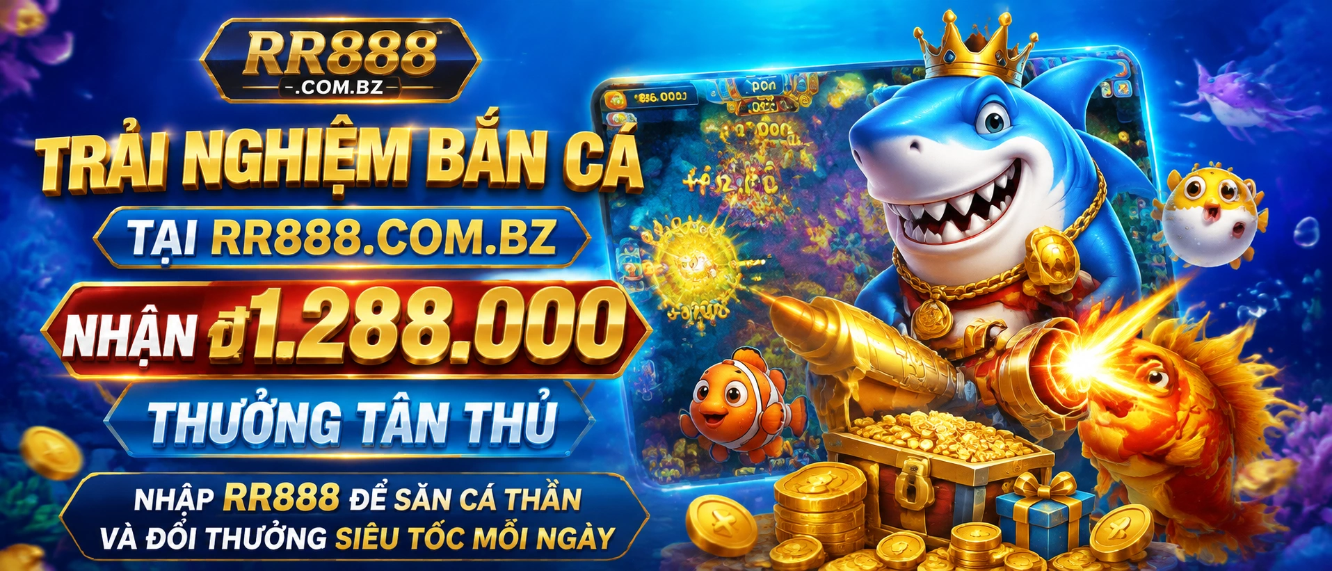 Liên hệ RR888.com.bz | Hỗ trợ casino, nổ hũ 5 rr888 fish banner 2